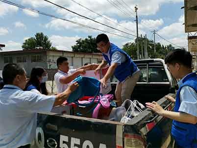 “精准扶贫 助学扶智”—赏金国际浪花志愿者代表走进莱西院上开展扶农助学公益活动